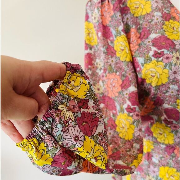 PLEIONE Anthropology Tops Women’s Size M Blouse Floral - Picture 6 of 10